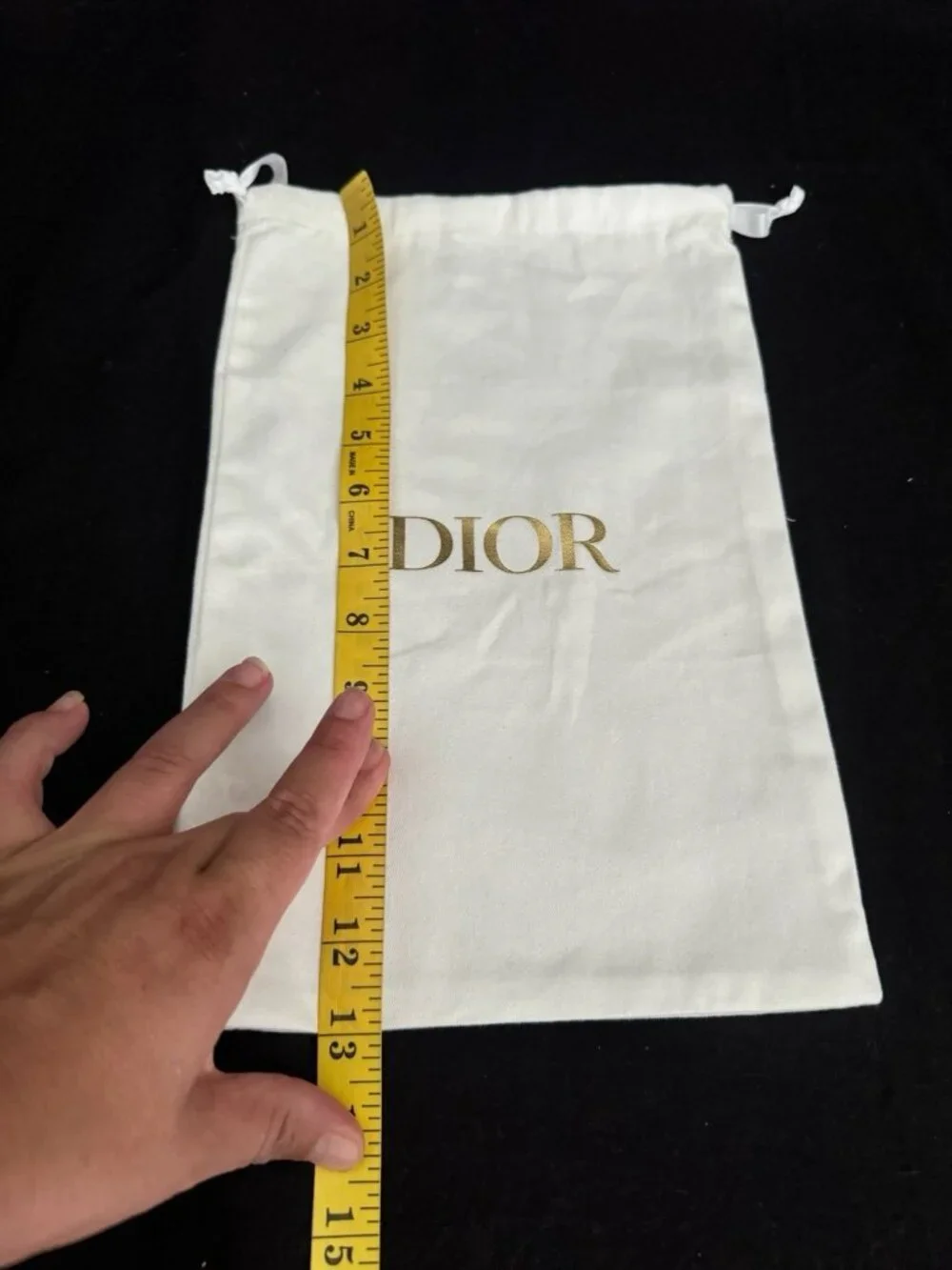 Dior Dust Bag Storage Cover Drawstring White 13